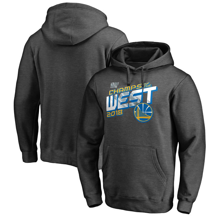 Golden State Warriors Fanatics Branded 2018 Western Conference Champions Locker Room Pullover Hoodie Heather Charcoal,We sell and wholesale Golden State Warriors Fanatics Branded 2018 Western Conference Champions Locker Room Pullover Hoodie Heather Charcoal on line form chian!